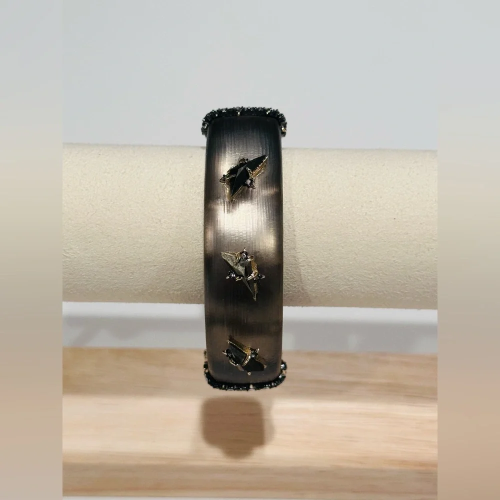 Alexis Bittar Grey Stone Studded Bracelet